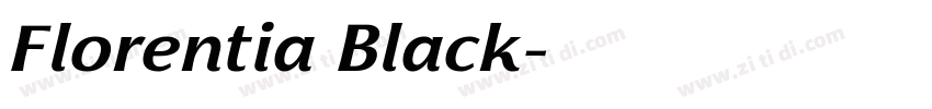 Florentia Black字体转换